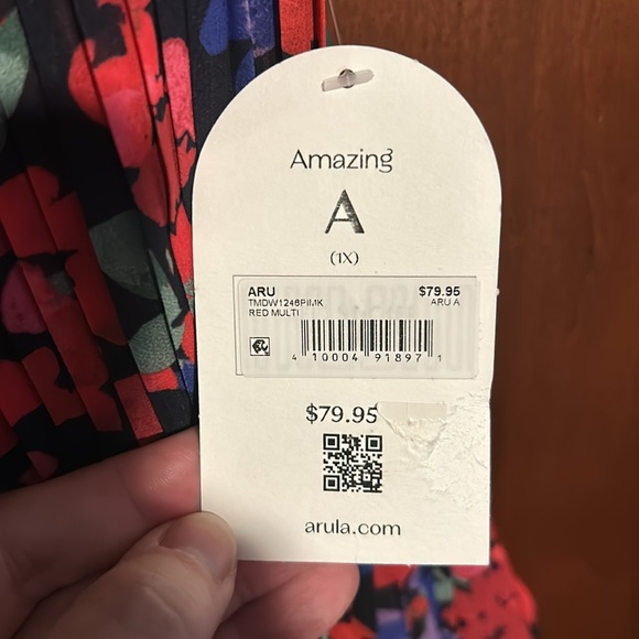 Arula - ARU TMDW1246PIMK RED MULTI Size A NWT - Picture 6 of 6